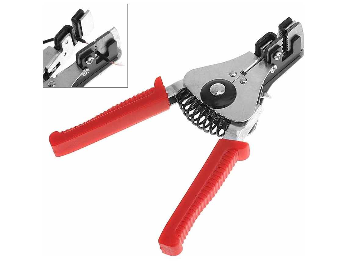 Alicate decapador automático de fios AQUAFORGE de 18 cm, multifuncional para decapagem, corte e crimpagem