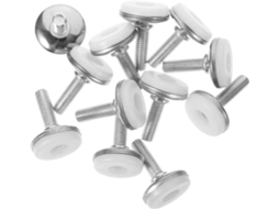 Nuobesty Conjunto De 12 Pés Niveladores Para Móveis Resistentes Com Ajuste Altura E Resistência Ao Desgaste Armários