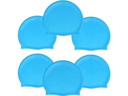 6pcs Boné De Silicone Para Natação Adulto E Criança Alta Elasticidade Grossa Unissex