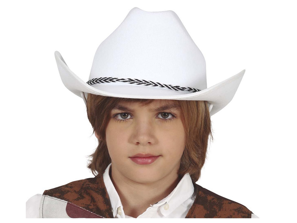 Chapéus GUIRCA Cowboy De Feltro Branco Infantil