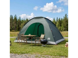 Vidaxl Barraca De Camping 6 Pessoa Verde Exército