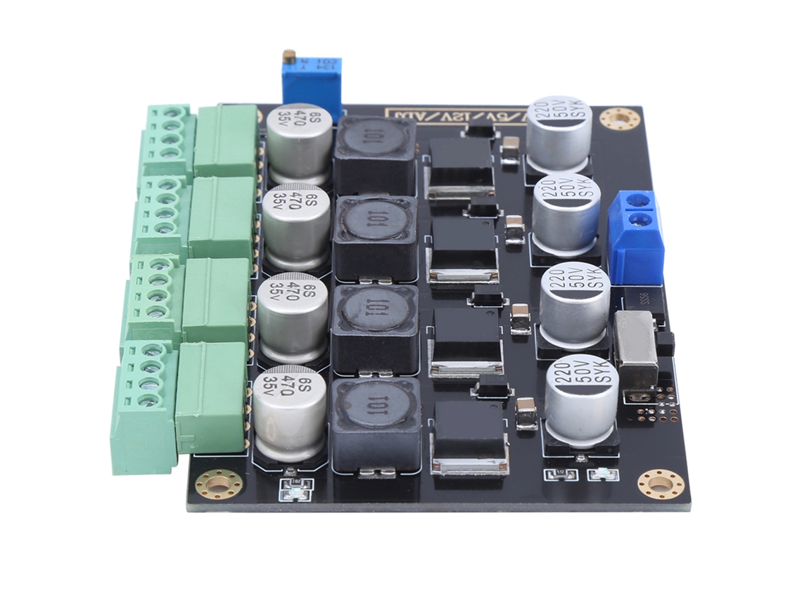 Módulo De Fonte De Alimentação Switching Ajustável Multicanal 5v‑40v Componente Eletrônico