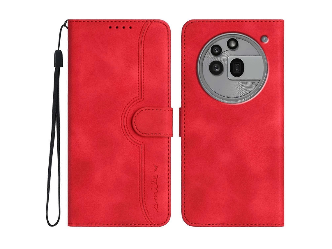 Capa Para Celular Nothing Phone 3a Pro Em Couro Sintético Com Estampa De Coração