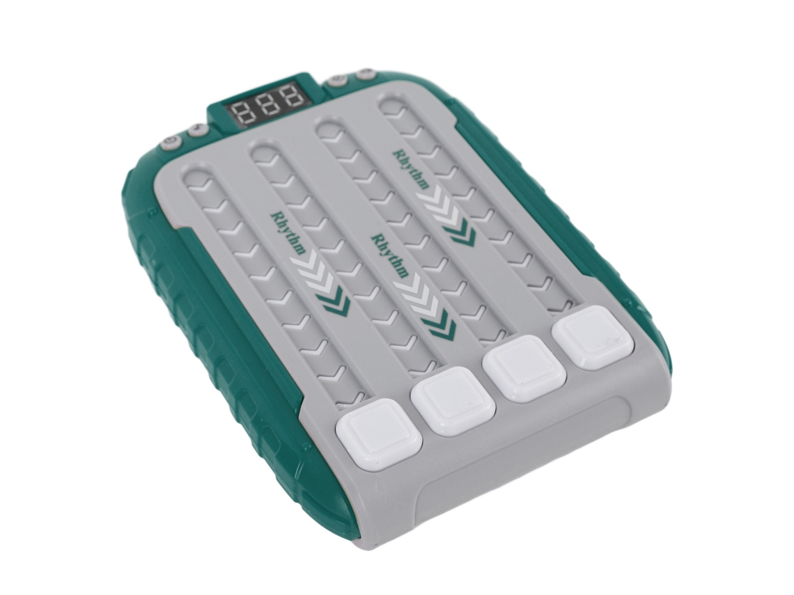 Primerox máquina de Jogo de Ritmo Portátil 6 Níveis Brinquedo Educativo para Crianças Reduce Estresse Verde 002