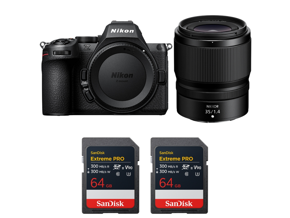 Z5 Ii + 35mm F/1.4 + 2 Sandisk 64gb Extreme Pro Uhs ii Sdxc + Ebook “20 Dicas para Fotos Que Impressionam” NIKON