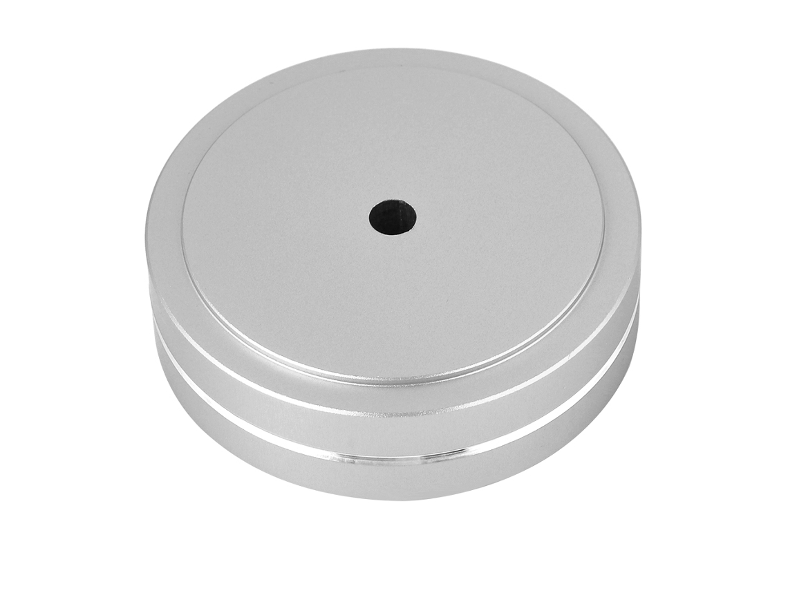 Pies de aluminio para amplificador, aislantes, amortiguadores HiFi, plata, 50 mm S/MARCA
