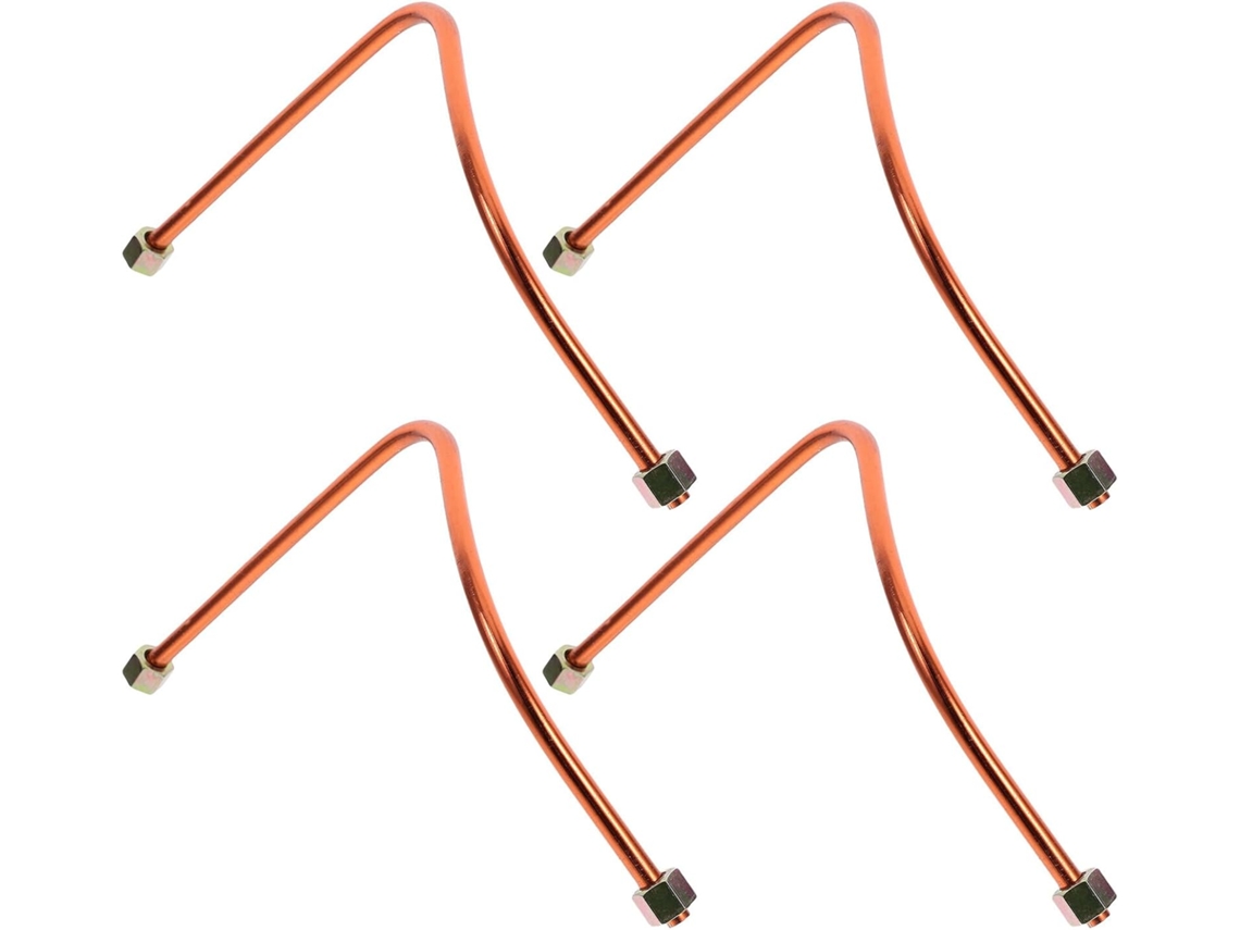 Conjunto De 4 Tubos De Alumínio Para Compressor De Ar, Mangueira De Extensão De 45 Cm, Diâmetro Exte Gokoco