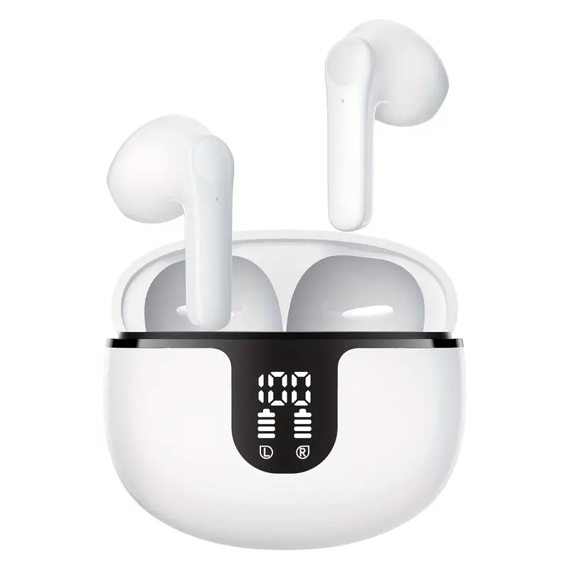 Fone de Ouvido Bluetooth com Qualidade de Som Hifi Branco GODTVAGT