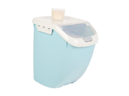 Caixa de armazenamento de grãos plástico à prova d'água com tampa em casco para arroz cozinha 26x34x21cm S/MARCA