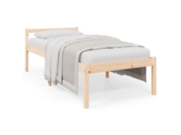 Senior Bed, Senior Beds Vidaxl Marrom Madeira De Pinho (75 X 190 Cm)