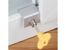 Trava Ajustável Lurelia Para Janela Deslizante, 8 Peças, Aço Inoxidável, Segurança Infantil, Antirroubo, Ventilação, 3 X 2,4 X 2,4 Cm