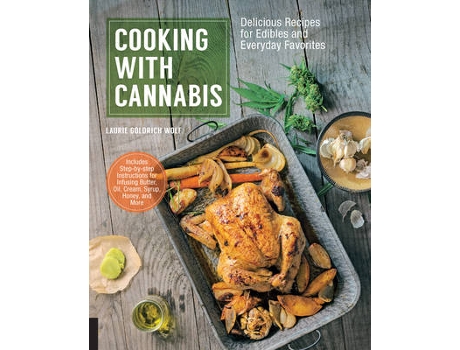 Livro cooking with cannabis de laurie wolf (inglês)