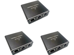 Divisor Ethernet Gigabit 3x, 1 Entrada, 4 Saídas, 1000 Mbps, Internet para Cabo de Rede Rj45 Cat5/6/7 SFUSHOS