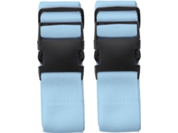 Alça para Mala, 180 Cm, para Bagagem, 2 Peças, Azul Claro AQUAFORGE