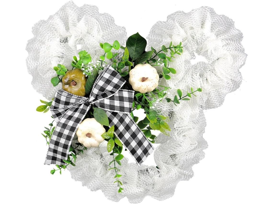Guirlanda Artificial Com Laço Para Porta De Entrada, Ideal Para Fazenda, Jardim, Casamento, Festa