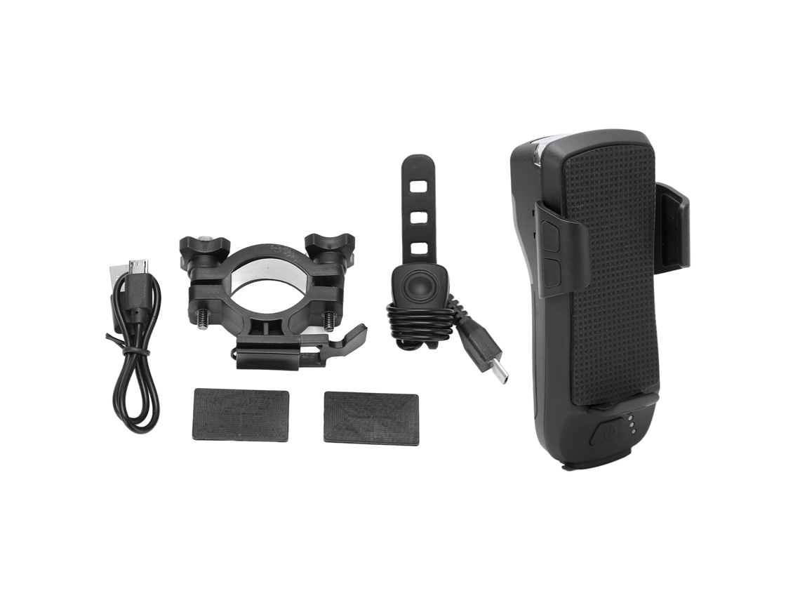 Farol Multifuncional USB para Bicicleta, Suporte para Celular AQUAFORGE