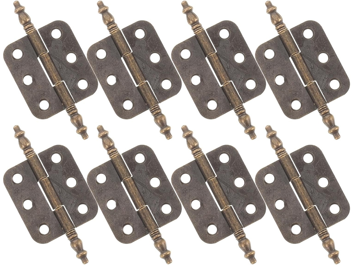 Dobradiças Vintage Yardenfun Para Portas, Conjunto De 10 Peças, Dobradiças Antigas Para Armários, Em Ferro, Com Design