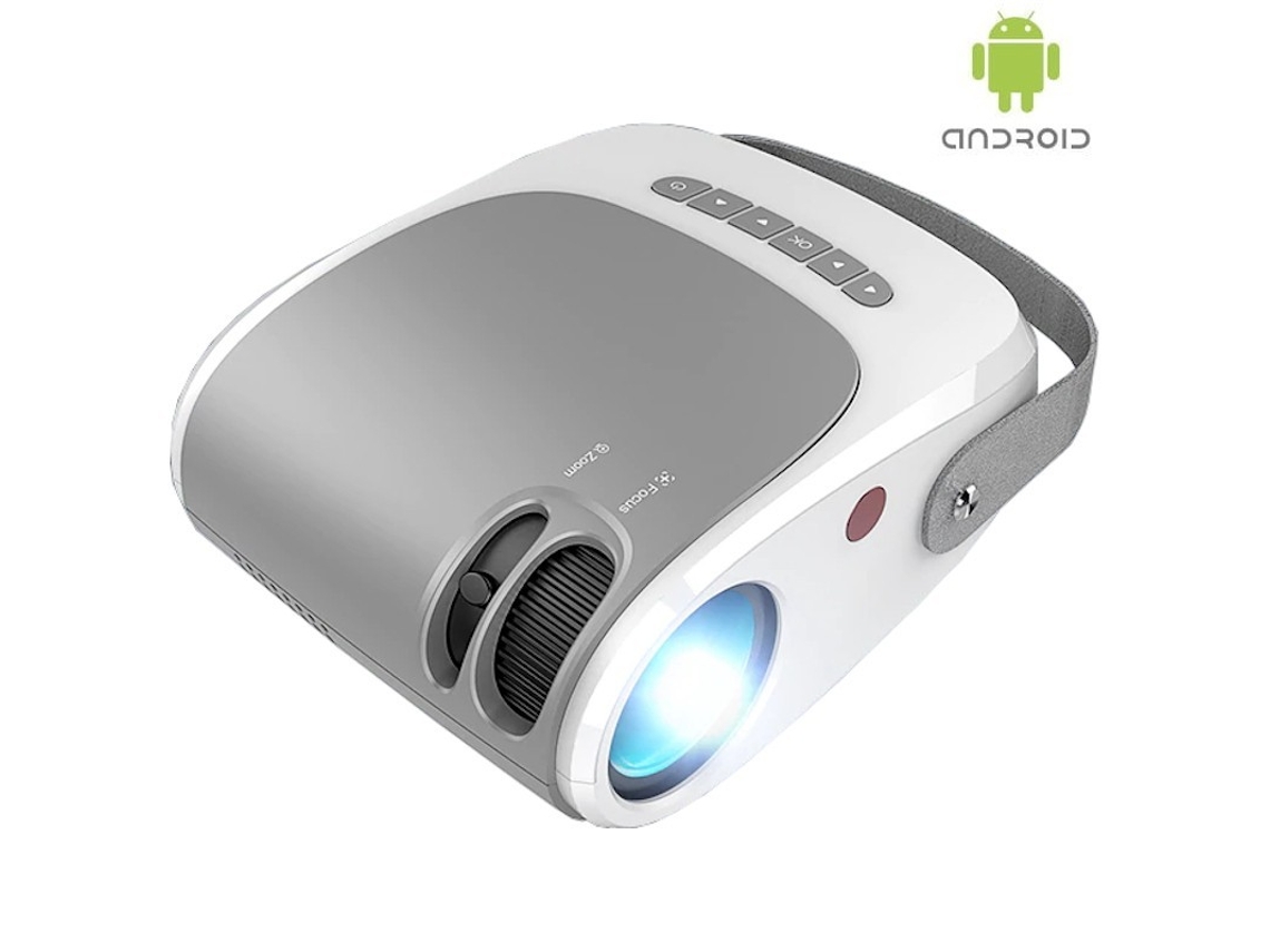 Mini Projetor H5 720P Android Branco