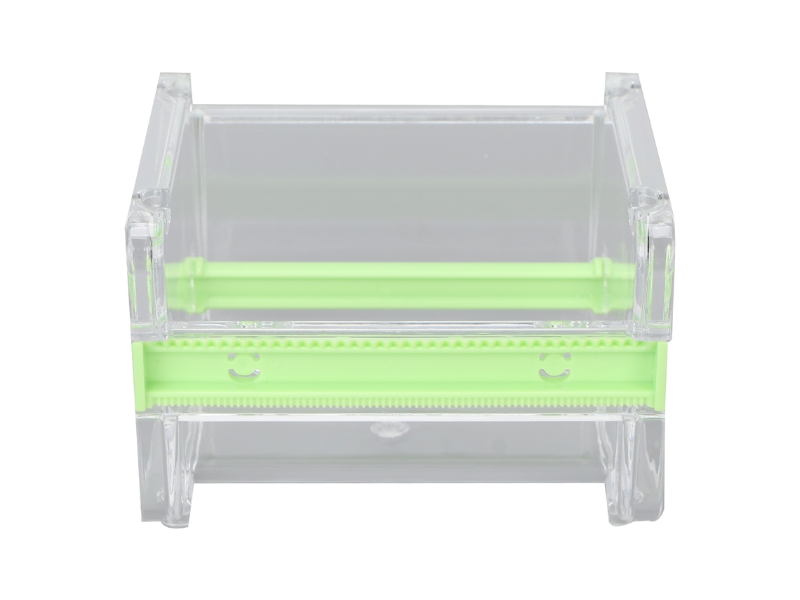 Cortador De Fita Transparente Dispenser Visível Para Casa Escola Escritório Fita Em Rolo Verde