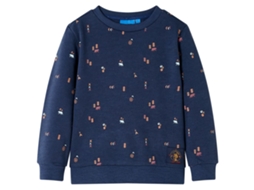 Sweatshirt Para Criança Azul-marinho Mesclado 116