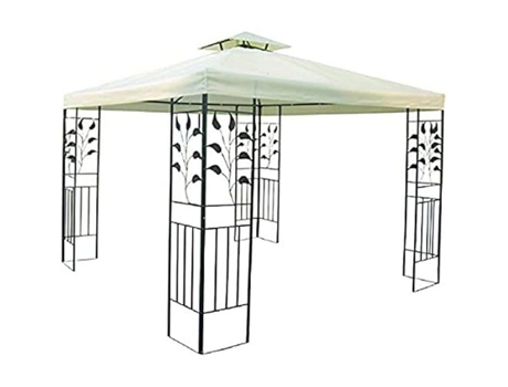 BLINKY Gazebo BLINKY-9694925 Metal Branco Retangular Dobrável Independente