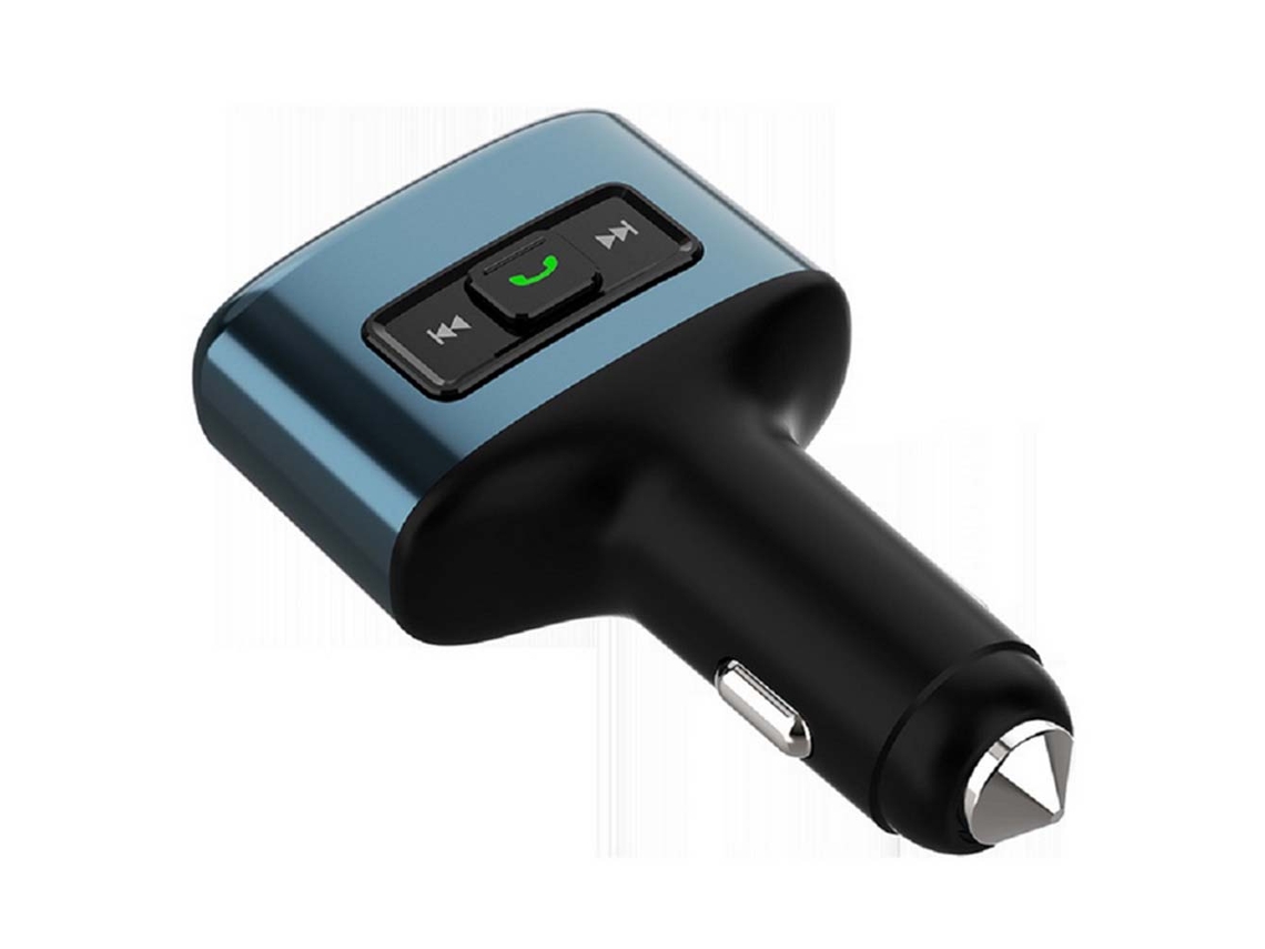 Transmissor Fm Bluetooth Veicular, Carga Rápida, 18w, Mãos-livres, Visor Lcd, Graves