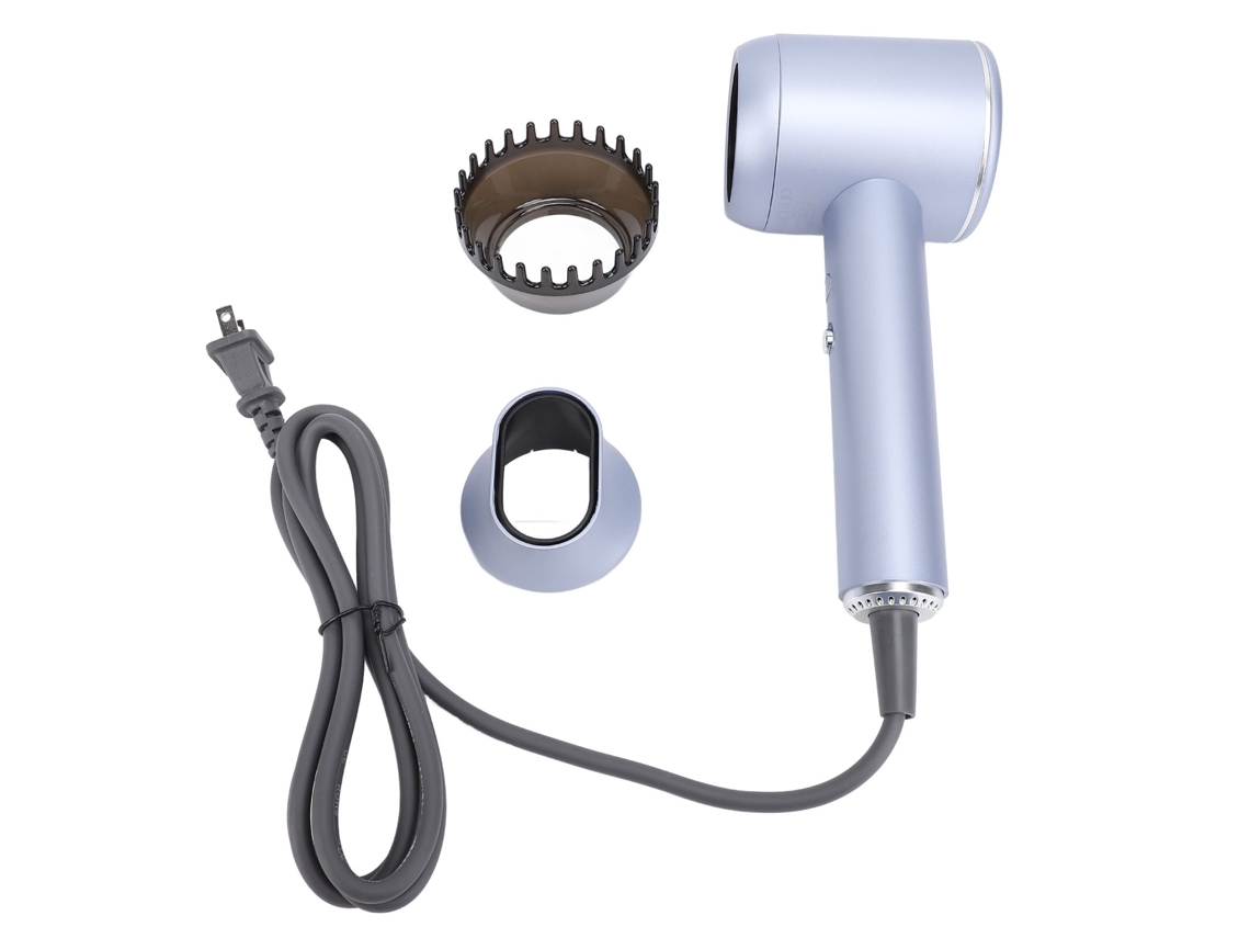Secador de Cabelo de Alta Velocidade 1300w com Íons Negativos Portátil Azul Claro