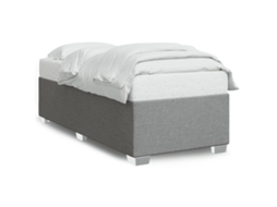 Estrutura de Cama Sem Colchão Tecido Cinzento claro MAISON EXCLUSIVE (80x200 cm)