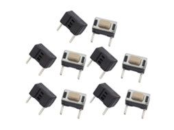 10 Peças 3mm X 6mm X 5mm Painel Pcb Botão de Pressão Tátil Momentâneo Microinterruptor 2 Terminais CHABERLU