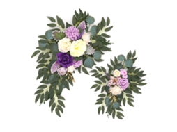 Sinal de Boas-vindas para Casamento com Decoração de Flores Artificiais LAXISCREED