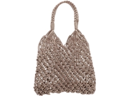 Bolsa De Ombro Feminina De Tecido Trançado Para Praia, Bolsa Portátil Para Uso Diário.