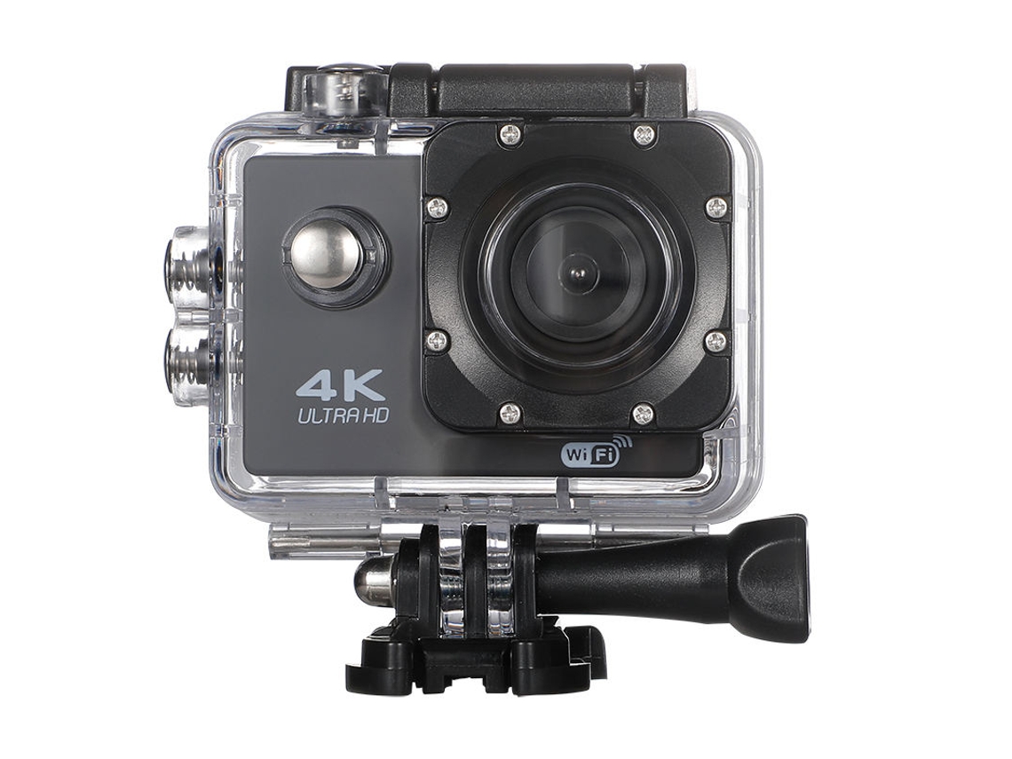 Câmera De Ação 4k Ultra Hd Waterproof 12mp, Resistente À Água 30m, Controle Remoto 2.4g, Tela 2.0, Wifi E Lente Hd Preto Uuzeit Shop