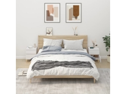 Vidaxl Mesas De Cabeceira 2 Pcs 40x35x50 Cm Branco