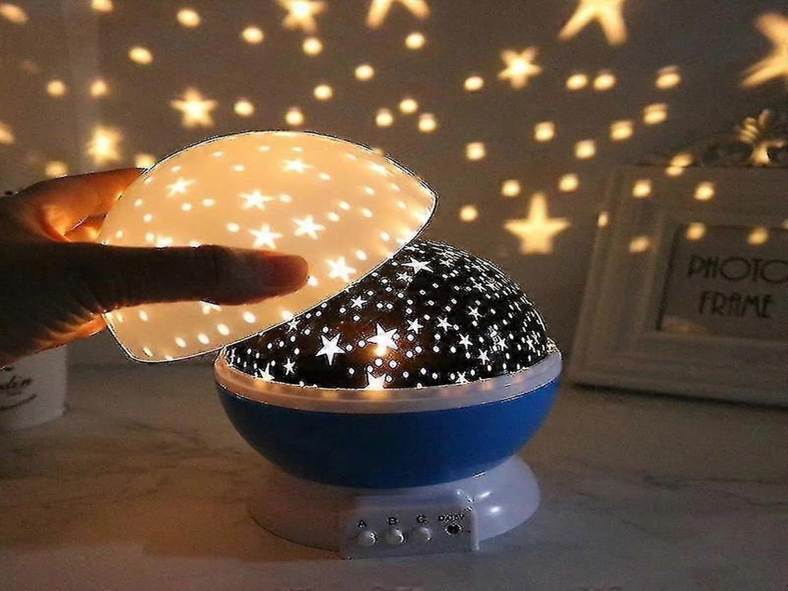 Lurelia Projetor Galáxia Céu Estrelado Led 360° Com Usb, Pilhas E Luz Noturna, Projeção No Teto