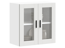 Armãrio De Parede De Cozinha Com Porta De Vidro Porto Branco DKD HOME DECOR