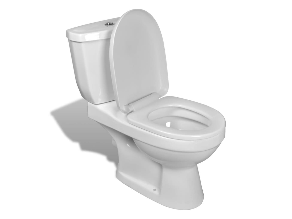 Toilet, Toilets Vidaxl Branco Cerâmica