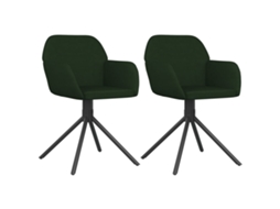 Swivel Dining Chair, Swivel Dining Chairs Vidaxl Verde Veludo (n/a)