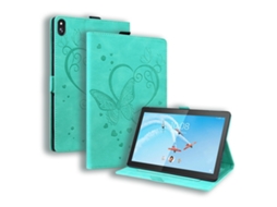 Capa Protetora Halinuia Para Lenovo Tab M10 10,1 Polegadas Estojo De Couro Flip Horizontal Padrão Borboleta‑amorosa Com Suporte