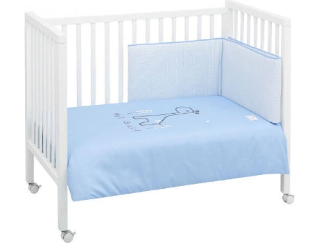 Conjunto Colcha  Be Giraffe Azul (2 Ps - 60x120 cm)