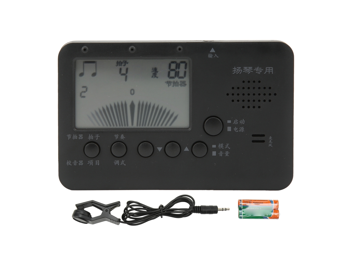 Afinação Para Cimbalom 3 Em 1 Metrônomo Gerador De Tom Ferramenta Com Display Lcd Mt520y Preto