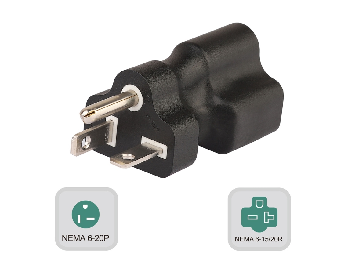 Hane Nema 6-20p Pdu-servidor Power 3 Pinos Diy Conector Conversor De Energia Reconfigurável Para 6-15/20r-aquaforge