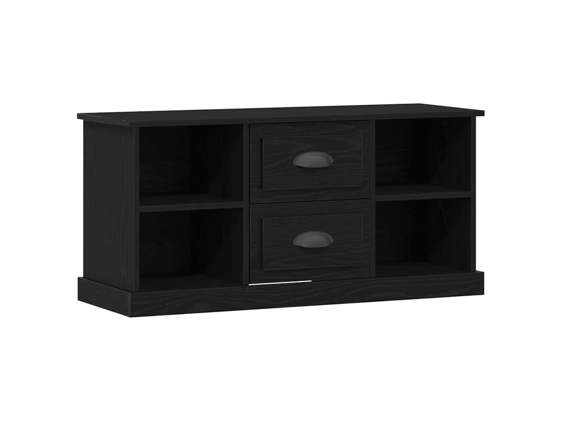 Gabinete para Tv com Gaveta em Carvalho Preto MAISON EXCLUSIVE 99,5x35,5x48 cm