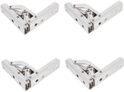 Conjunto De 4 Dobradiças Dobráveis Para Portas Armário, Em Metal, Um