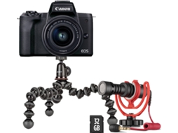 Kit Máquina Fotográfica CANON EOS M50 Mark II Vlogger Kit (APS-C)