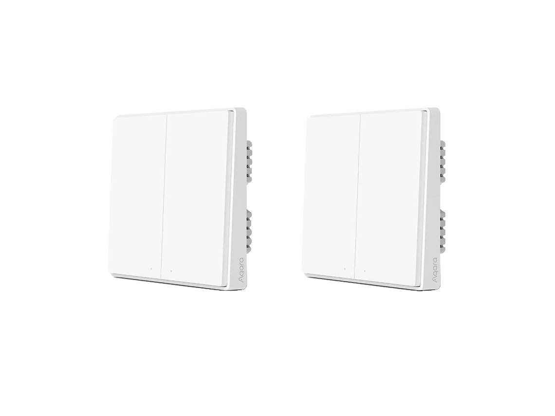 Interruptor De Parede Inteligente, Controle Sem Fio, Instalação Fácil, 2x D1 Sem Neutro 2k Oem