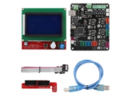 Kit De Placa Mãe De Impressora 3d Compatível Com Ramps1.4 Equipado Com Display Lcd 12864