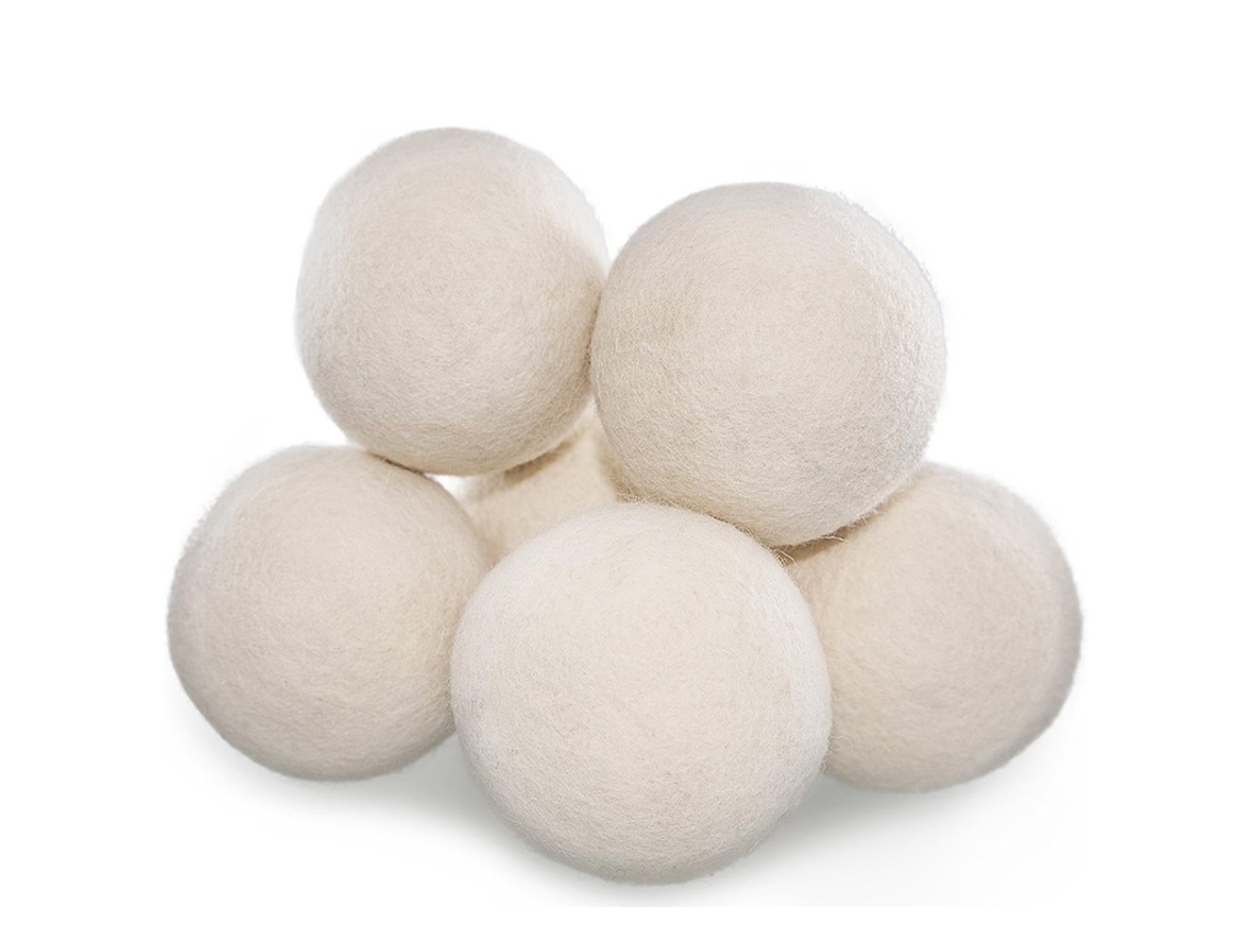 Bolas De Lana Para Secadora, Blancas, 6 Cm, Extra Blancas, 25 G