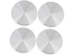 Conjunto De 4 Discos Adaptadores Metal Espessos Mipcase Para Mesas Centro Em Liga Alumínio E Móveis Vidro