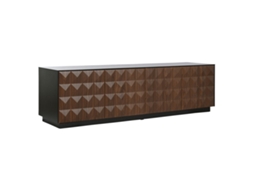 Móvel TV Home Esprit Marrom Preto 161,2 x 40 x 45,5 cm