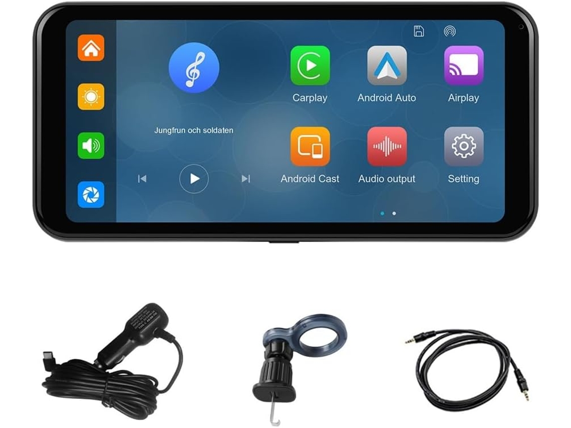 Reprodutor Mp5 Portátil Sem Carplay, Multimídia Automotiva Android, Universal, Câmera de 6,25 Polegadas SFUSHOS